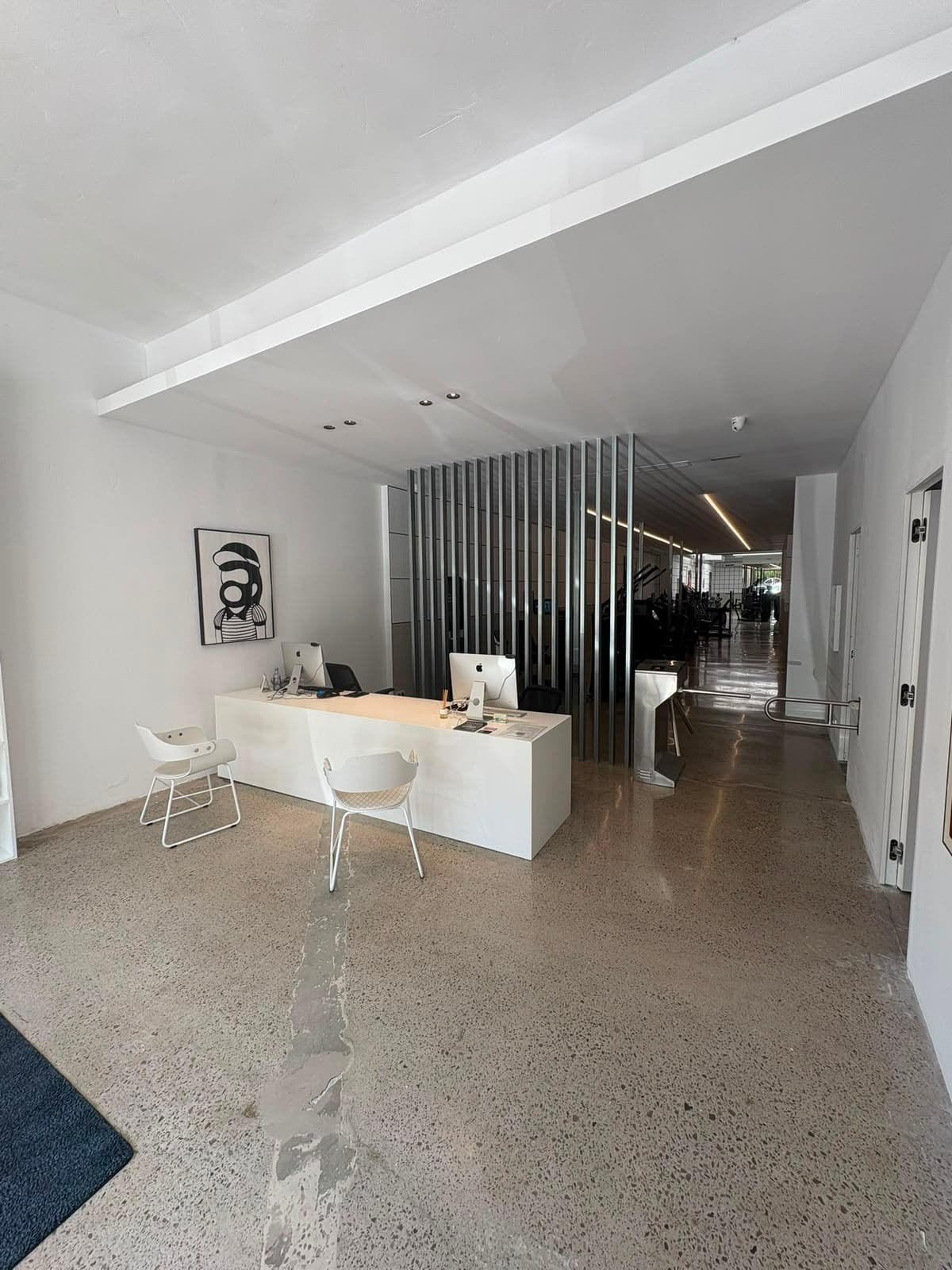 Recepción de Premier Gym S'Escorxador, gimnasio premium en Palma de Mallorca